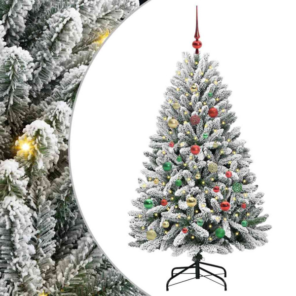 Árbol de Navidad artificial Verde y 150 cm PVC y Metal M 2