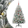 Árbol de Navidad artificial Verde y 150 cm PVC y Metal 2