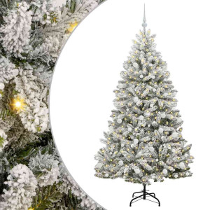 Árbol de Navidad artificial Verde y 180 cm PVC y Metal H