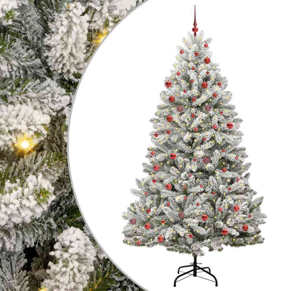 Árbol de Navidad artificial Verde y 210 cm PVC y Metal D