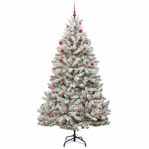 Árbol de Navidad artificial Verde y 210 cm PVC y Metal H