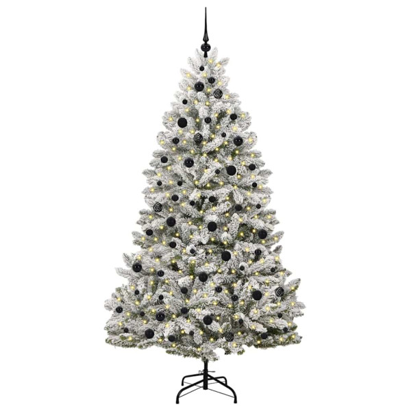 Árbol de Navidad artificial Verde y 210 cm PVC y Metal M 3