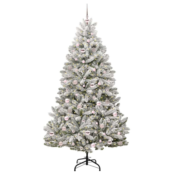 Árbol de Navidad artificial Verde y 210 cm PVC y Metal M 3