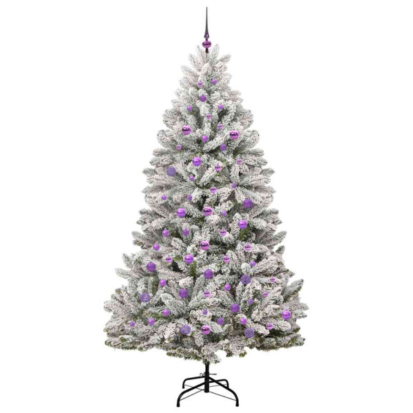 Árbol de Navidad artificial Verde y 210 cm PVC y Metal M 4