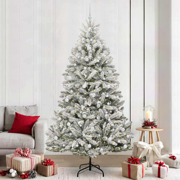 Árbol de Navidad artificial Verde y 240 cm PVC y Metal M 5