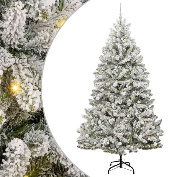 Árbol de Navidad artificial Verde y 240 cm PVC y Metal M 4