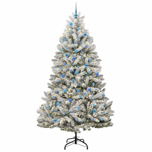 Árbol de Navidad artificial Verde y 240 cm PVC y Metal H