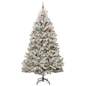 Árbol de Navidad artificial Verde y 300 cm PVC y Metal H