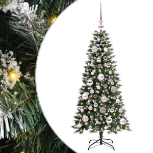 Árbol de Navidad artificial con 150 LED Verde 50 x 50 x 120 cm H