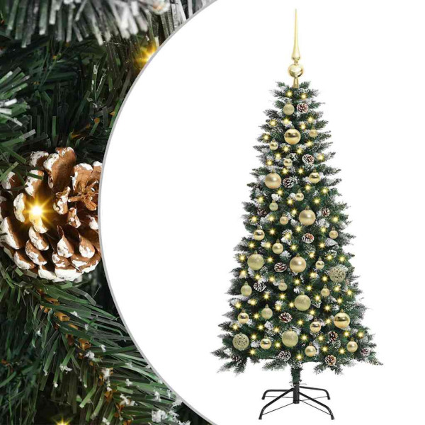 Árbol de Navidad artificial con 150 LED Verde 50 x 50 x 120 cm M 2
