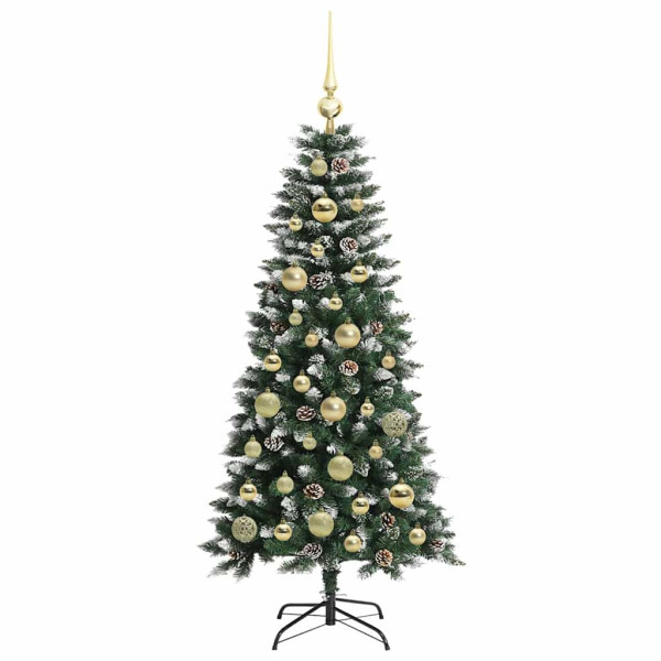 Árbol de Navidad artificial con 150 LED Verde 50 x 50 x 120 cm M 4