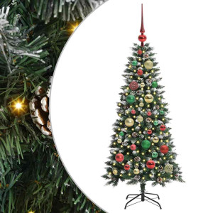 Árbol de Navidad artificial con 150 LED Verde 50 x 50 x 120 cm H