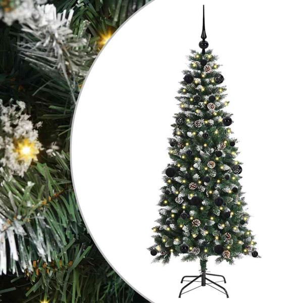 Árbol de Navidad artificial con 150 LED Verde 66 x 66 x 150 cm M 2