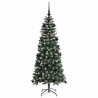 Árbol de Navidad artificial con 150 LED Verde 66 x 66 x 150 cm 4