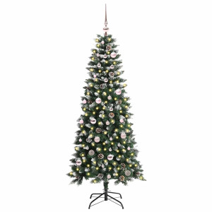 Árbol de Navidad artificial con 150 LED Verde 66 x 66 x 150 cm H