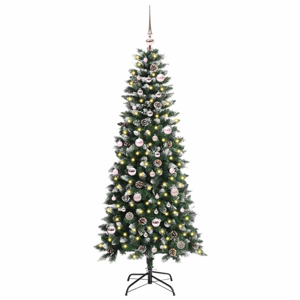 Árbol de Navidad artificial con 150 LED Verde 66 x 66 x 150 cm M 2