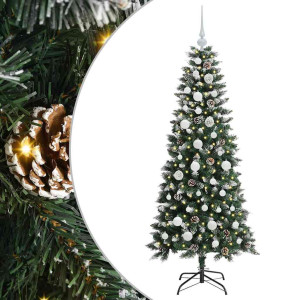 Árbol de Navidad artificial con 150 LED Verde 66 x 66 x 150 cm H