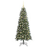 Árbol de Navidad artificial con 150 LED Verde 66 x 66 x 150 cm 3