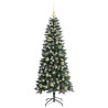 Árbol de Navidad artificial con 150 LED Verde 66 x 66 x 150 cm 4