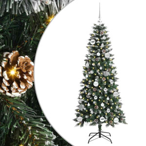 Árbol de Navidad artificial con 150 LED Verde 66 x 66 x 150 cm H