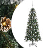 Árbol de Navidad artificial con 150 LED Verde 66 x 66 x 150 cm 2
