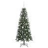 Árbol de Navidad artificial con 150 LED Verde 66 x 66 x 150 cm 3