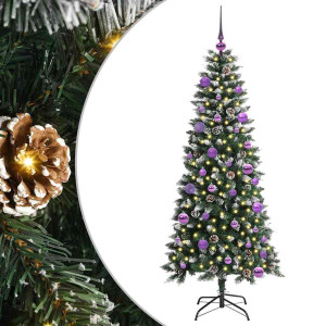 Árbol de Navidad artificial con 150 LED Verde 66 x 66 x 150 cm H