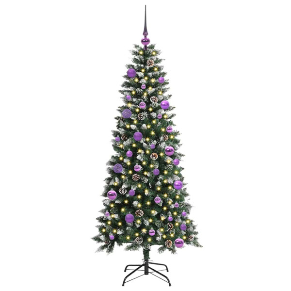 Árbol de Navidad artificial con 150 LED Verde 66 x 66 x 150 cm M 3
