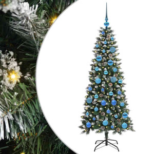 Árbol de Navidad artificial con 150 LED Verde 66 x 66 x 150 cm H