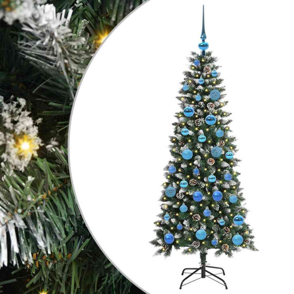 Árbol de Navidad artificial con 150 LED Verde 66 x 66 x 150 cm M 2