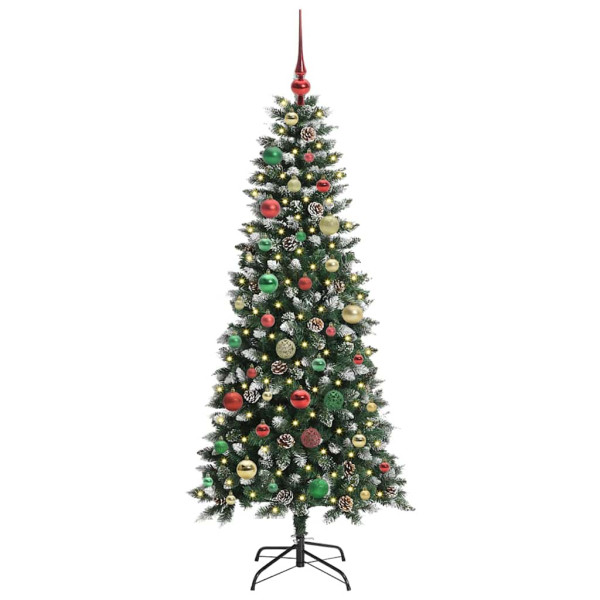 Árbol de Navidad artificial con 150 LED Verde 66 x 66 x 150 cm M 3