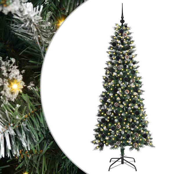 Árbol de Navidad artificial con 300 LED Verde 76 x 76 x 150 cm M 2