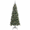 Árbol de Navidad artificial con 300 LED Verde 76 x 76 x 150 cm 3
