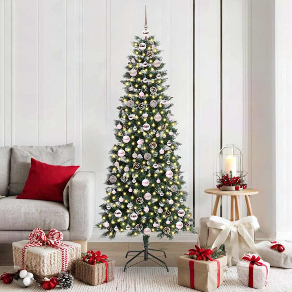 Árbol de Navidad artificial con 300 LED Verde 76 x 76 x 150 cm D