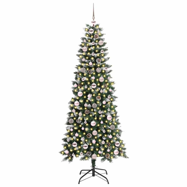 Árbol de Navidad artificial con 300 LED Verde 76 x 76 x 150 cm M 3