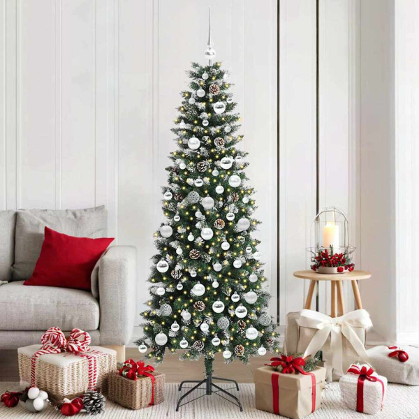 Árbol de Navidad artificial con 300 LED Verde 76 x 76 x 150 cm D