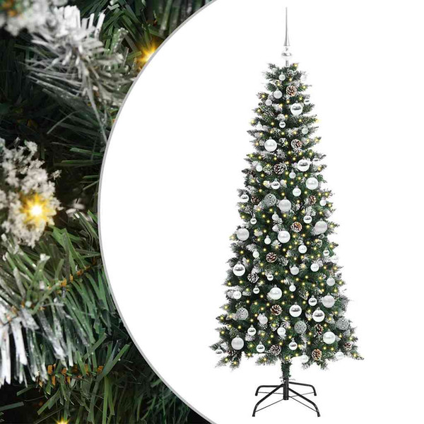 Árbol de Navidad artificial con 300 LED Verde 76 x 76 x 150 cm M 2