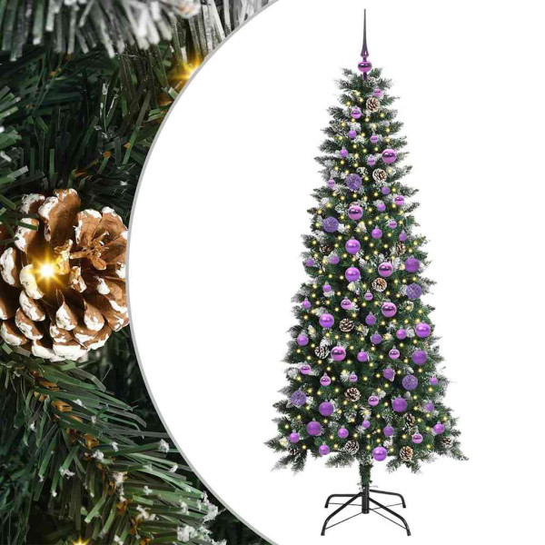 Árbol de Navidad artificial con 300 LED Verde 76 x 76 x 150 cm M 2