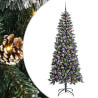 Árbol de Navidad artificial con 300 LED Verde 76 x 76 x 150 cm 2