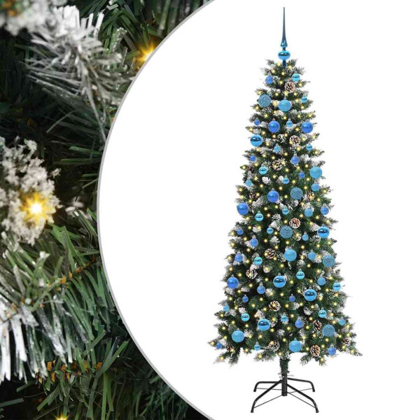 Árbol de Navidad artificial con 300 LED Verde 76 x 76 x 150 cm M 2