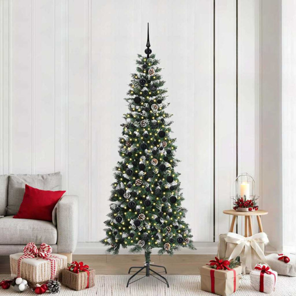 Árbol de Navidad artificial con 300 LED Verde 86 x 86 x 210 cm D