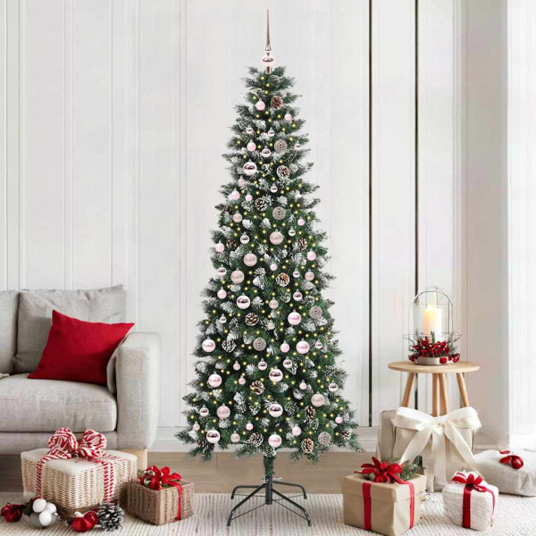 Árbol de Navidad artificial con 300 LED Verde 86 x 86 x 210 cm D