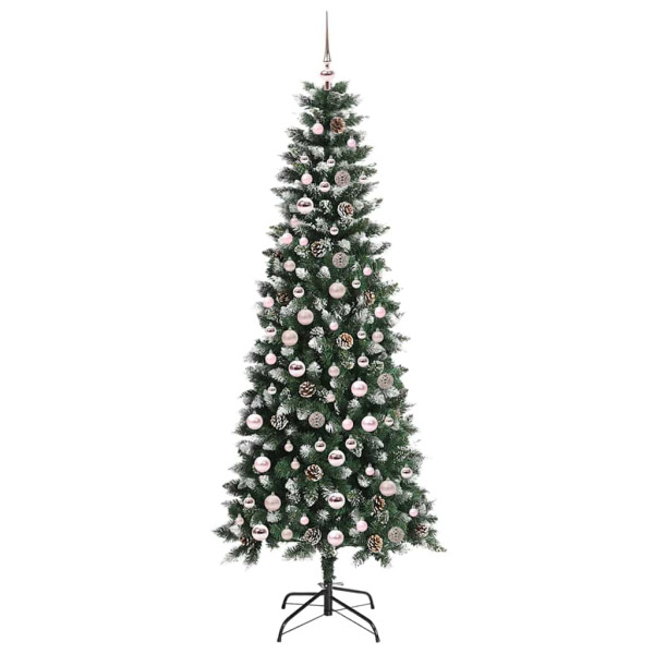 Árbol de Navidad artificial con 300 LED Verde 86 x 86 x 210 cm M 4