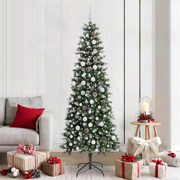 Árbol de Navidad artificial con 300 LED Verde 86 x 86 x 210 cm D