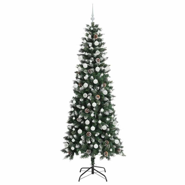Árbol de Navidad artificial con 300 LED Verde 86 x 86 x 210 cm M 4