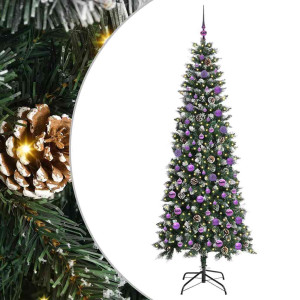 Árbol de Navidad artificial con 300 LED Verde 86 x 86 x 210 cm H