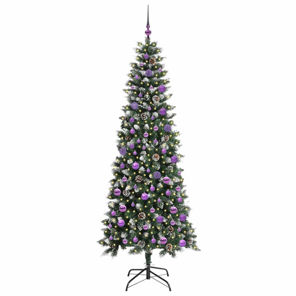 Árbol de Navidad artificial con 300 LED Verde 86 x 86 x 210 cm M 3