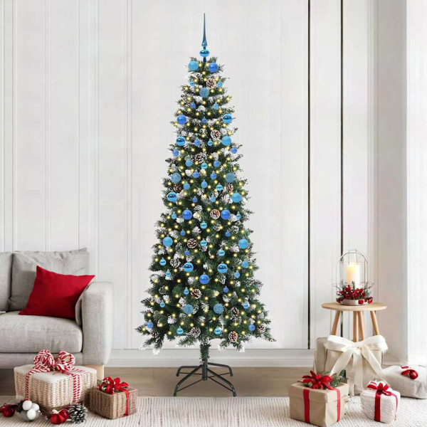 Árbol de Navidad artificial con 300 LED Verde 86 x 86 x 210 cm D