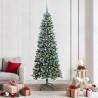 Árbol de Navidad artificial con 300 LED Verde 86 x 86 x 210 cm 1