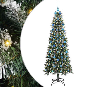 Árbol de Navidad artificial con 300 LED Verde 86 x 86 x 210 cm H